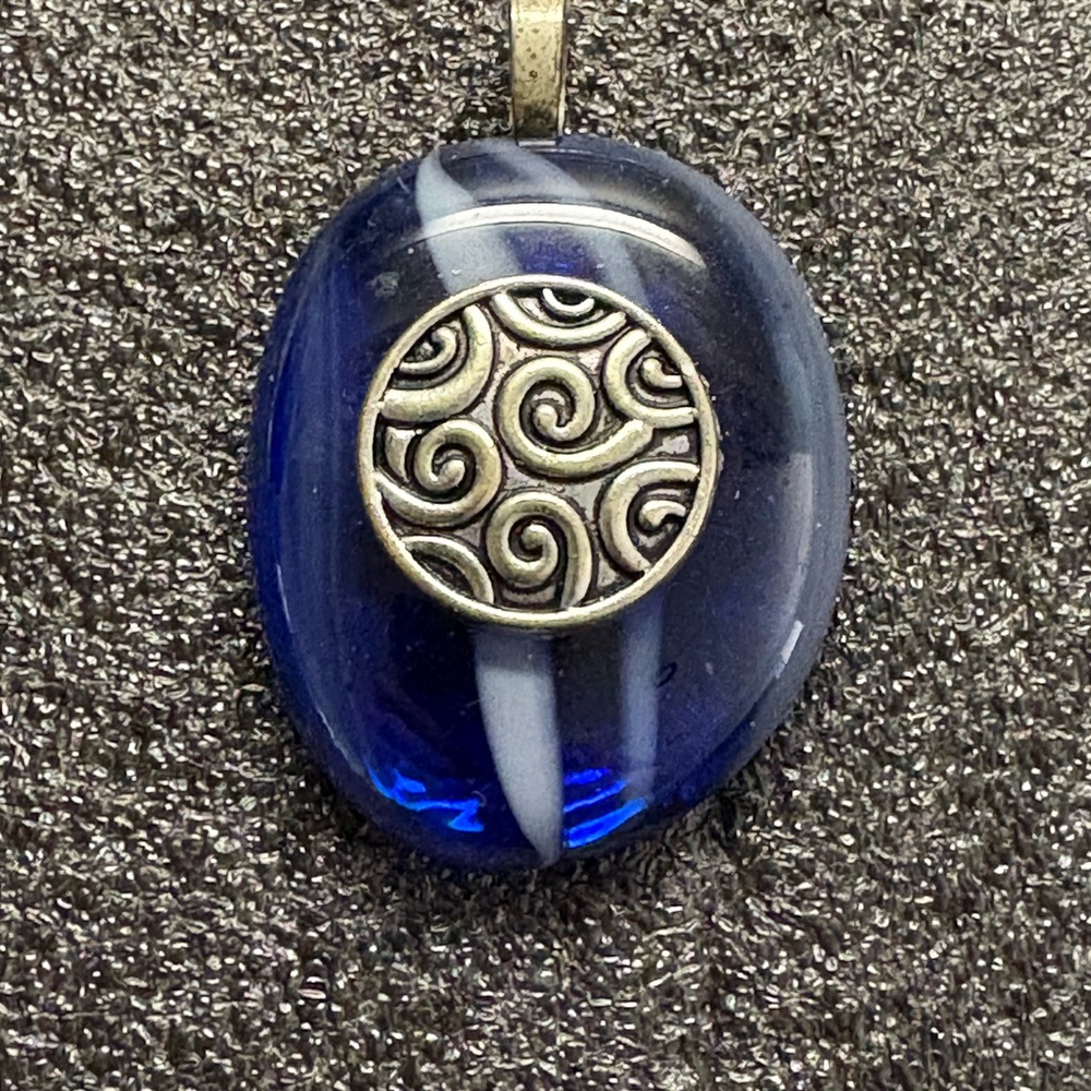 Blue and Swirl Pendant